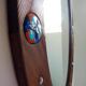 Capo Esmaltes vintage mirror 1960 wood and enamel