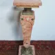 High Louis XVI column in marble and bronze