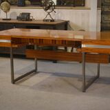 Minister's desk in rosewood by Claude Gaillard and Henri Lesetre for Ligne Roset 1970s