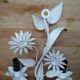 Marguerites painted sheet wall lamp