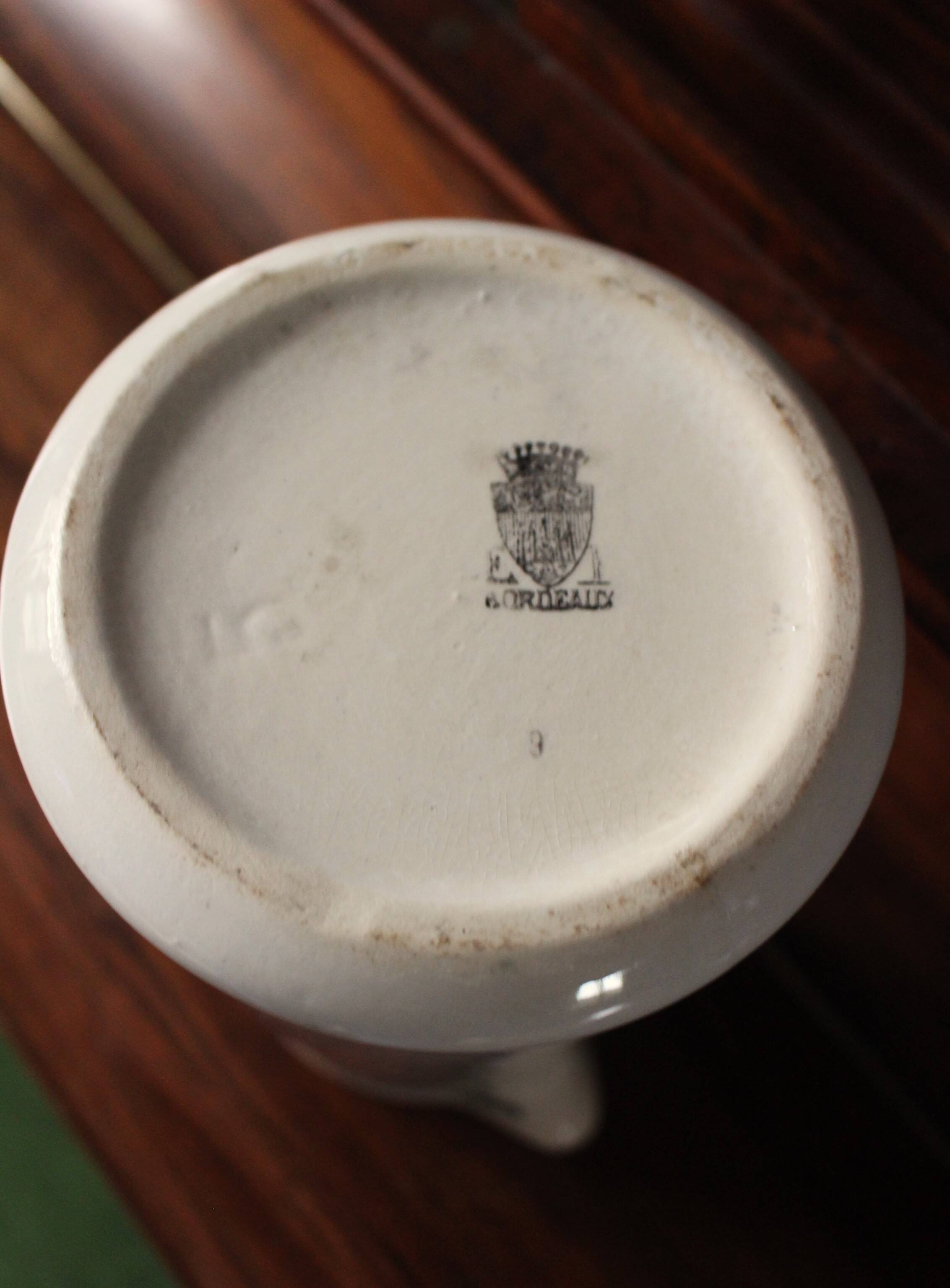 Old green water pitcher Bordeaux collection