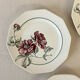 Set of 4 Sarreguemines Simone plates – Vintage floral design