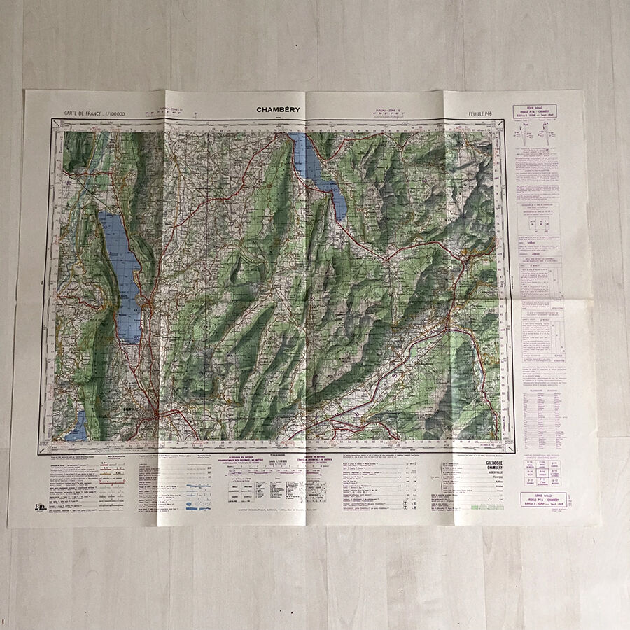 Map Chambery 1969