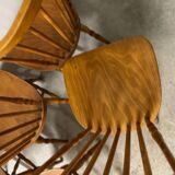 Lot of 05 Baumann chairs model Tacoma Western vintage 1970s