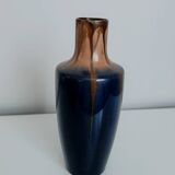 Vase en céramique vintage bleu