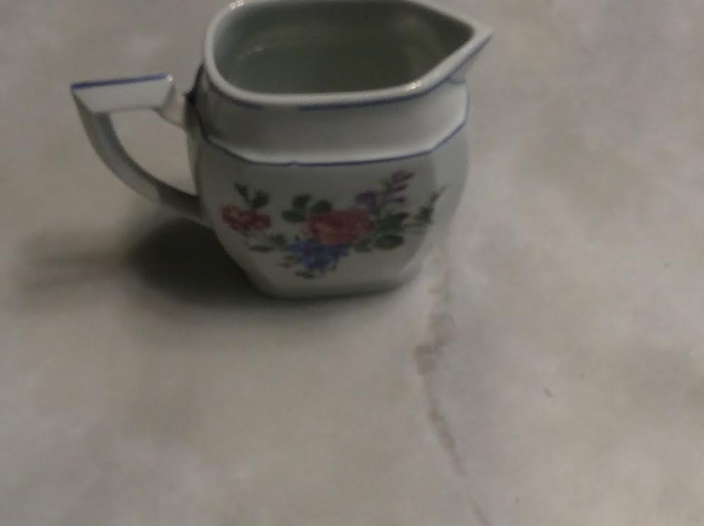 Painted ceramic coffee service