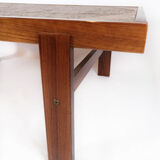 Coffee table in teak with tiles of Danish design, 1960s