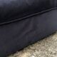 Driver / armchair and ottoman, in midnight blue velvet, 1970/1980