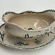 Saucière terre de fer, motifs nénuphars