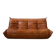 Pine leather Togo 3-seater sofa by Michel Ducaroy for Ligne Roset