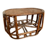 Rattan and wicker coffee table