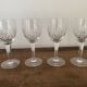 Verre à vin en cristal ciselé vintage 4 pièces