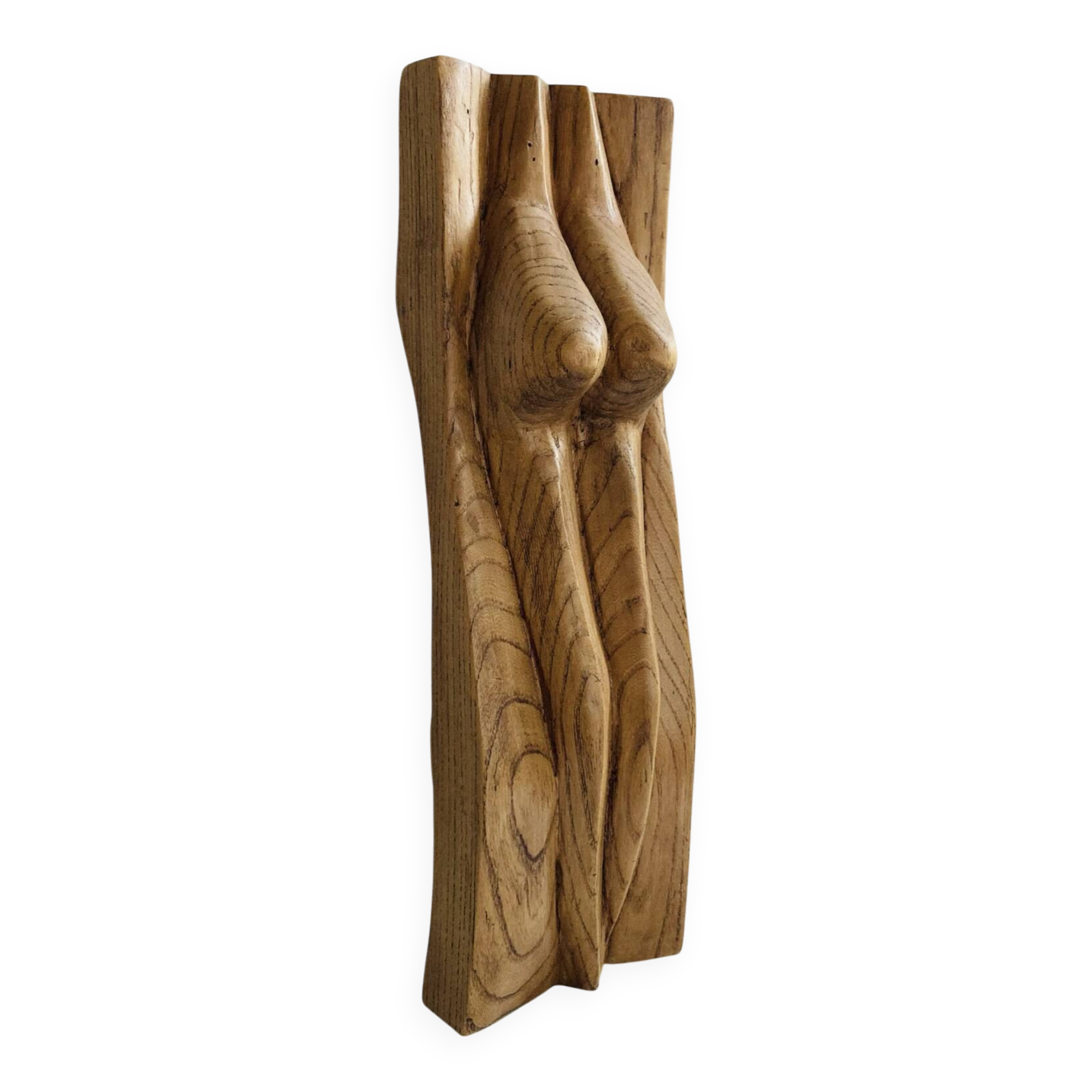 Stylised vintage female sculpture from the 1960s with organic shapes.