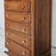 Weekly chest of drawers, art deco, mustache foot, vintage, 30s/40s