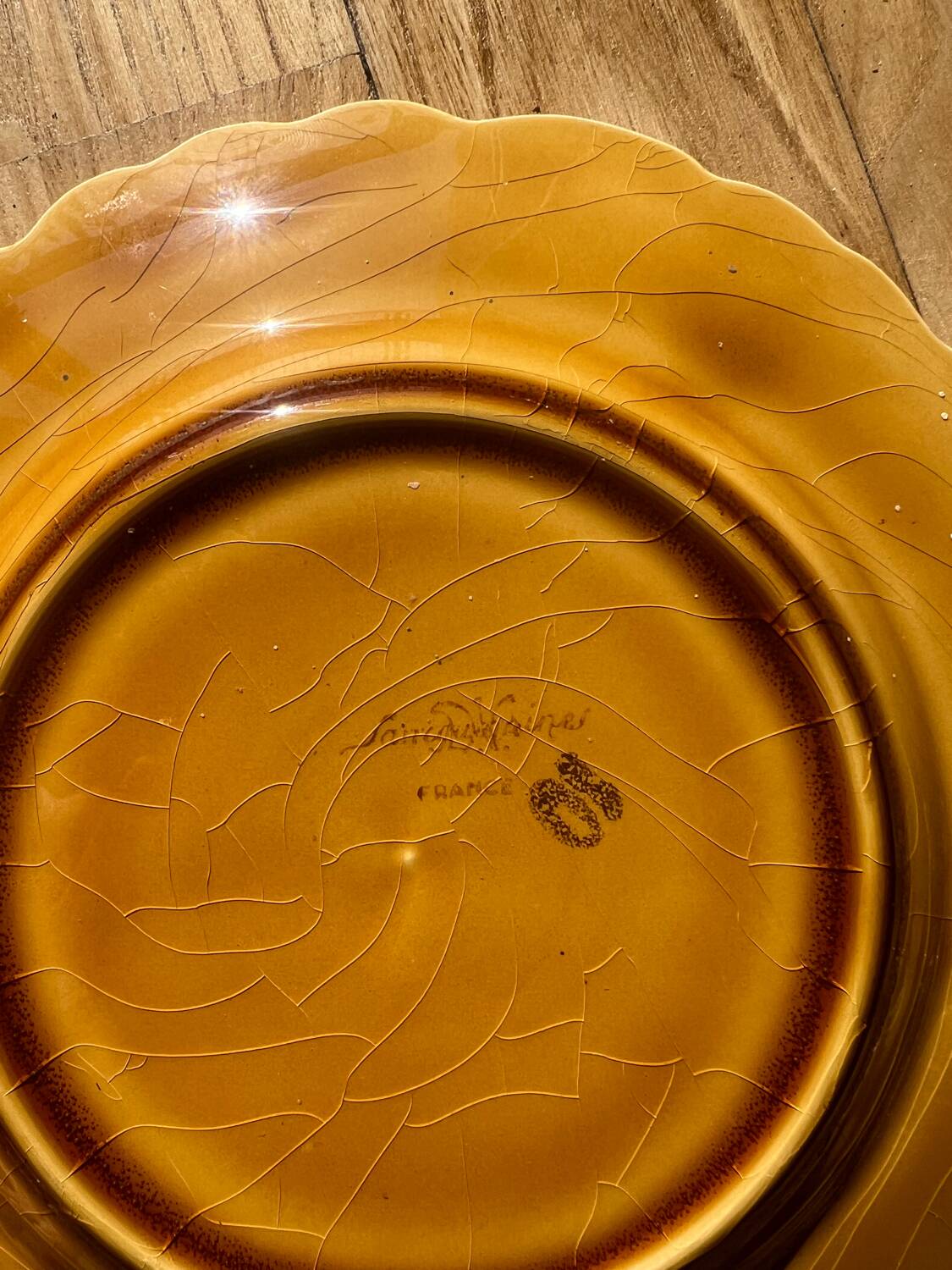 Sarreguemines slushie dessert plate