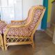 Vintage - Set of 2 woven rattan, bamboo and wood armchairs - Natural colour - 1980s