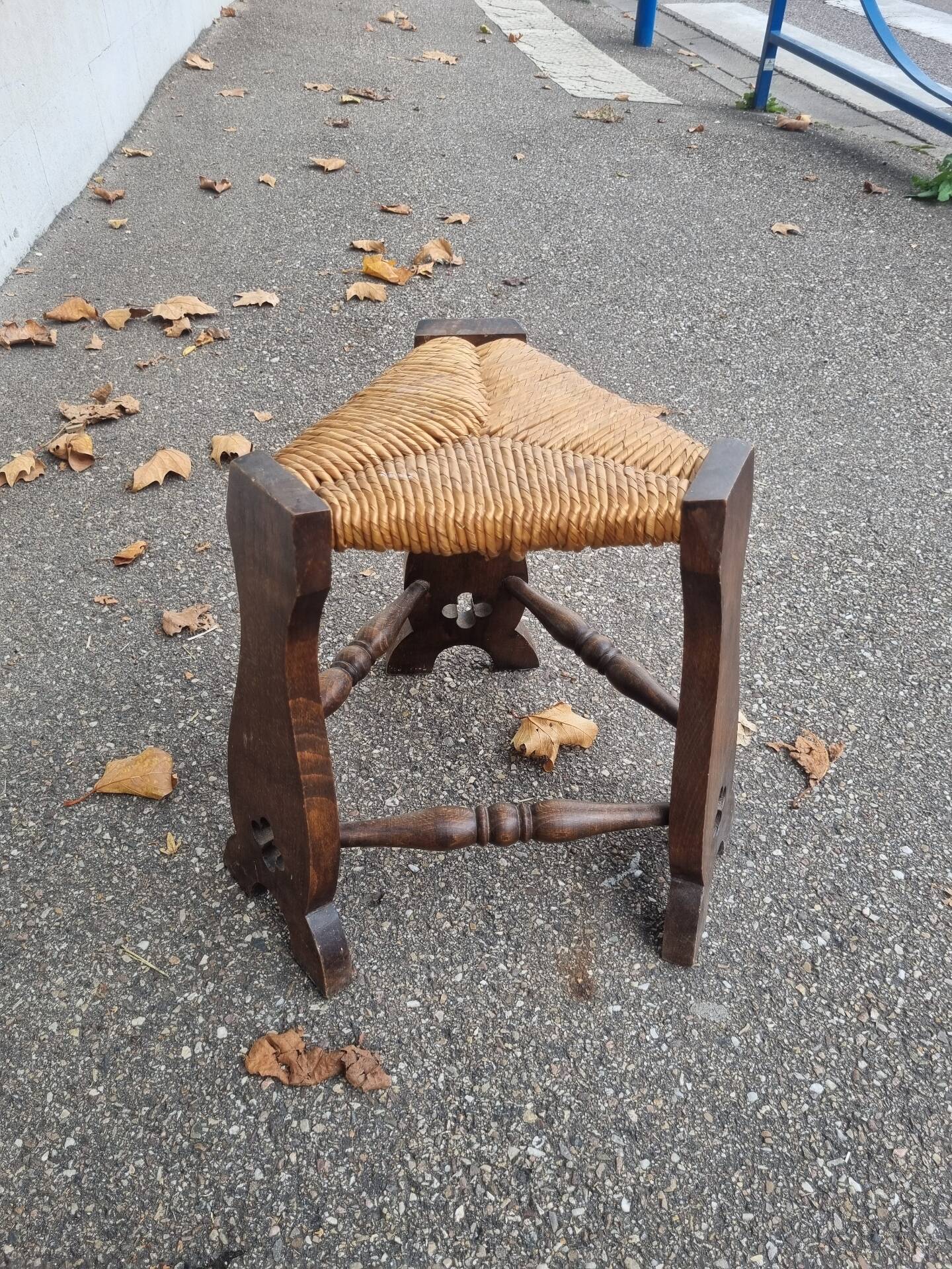 Antique Gothic Arts and Crafts stool