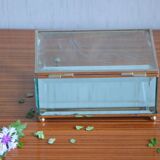 Glass and mirror jewellery box