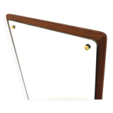 Miroir scandinave en teck, Suède 1960, 82 x 40cm