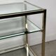 Vintage golden brass side table 1970