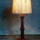 Art-deco lamp foot in solid wood turned 40s