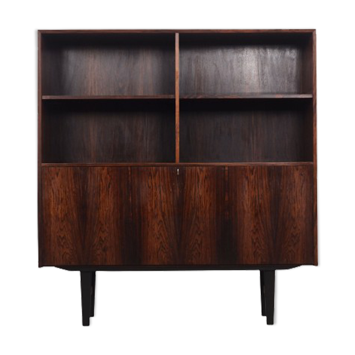 Bibliothèque en palissandre, design danois, années 1960, réalisée par Brouers Møbelfabric