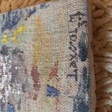Tableau huile sur toile posée sur bois
