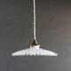 Opaline suspension pleated edges delivered with new-socket cable and old claw