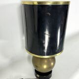 Vintage Brass sphere table lamp. Italy 1970s