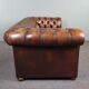 Chesterfield sofa in old cowhide 2.5 seats