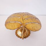 Leaf wall lamp in gold metal 1970