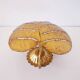 Leaf wall lamp in gold metal 1970