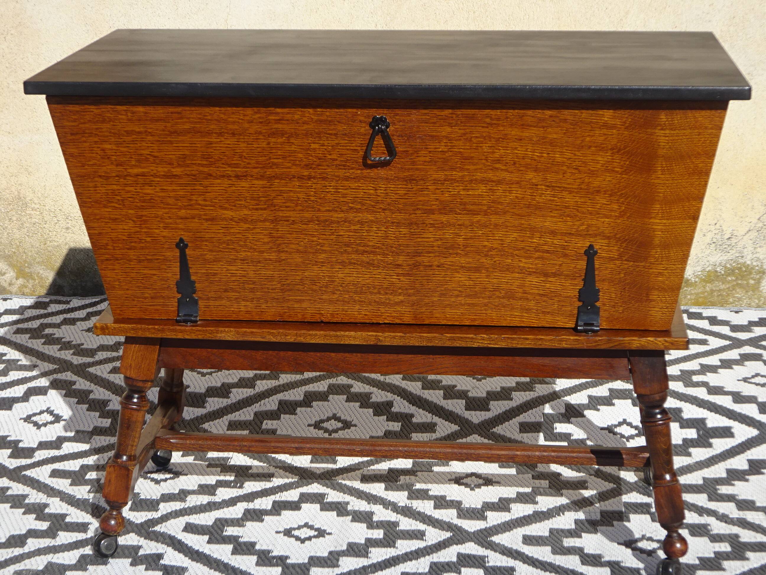 Dough table on wheels