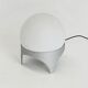 Vintage Space Age table lamp with glass globe and aluminium base