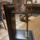 2 modernist leather bookends attributed to Jacques Adnet