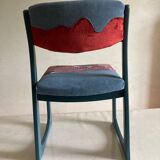 Set of 4 self-chairs with sled base