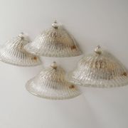 Wall lamp, Murano glass, Italian design, 1970s, manufacture: Italy