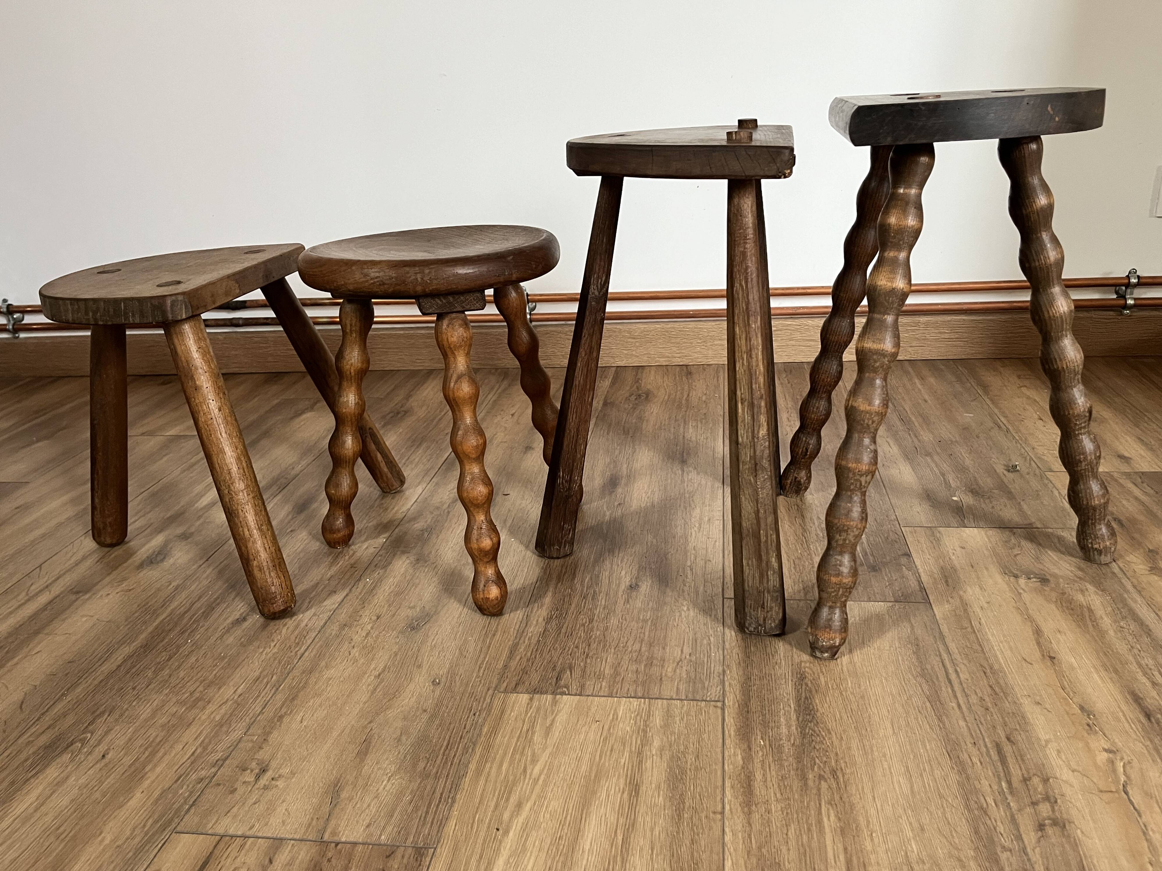 Set of 4 mismatched stools