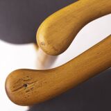 Pair of Mid-Century Armchairs, 1960s–70s German Vintage, Beech Wood