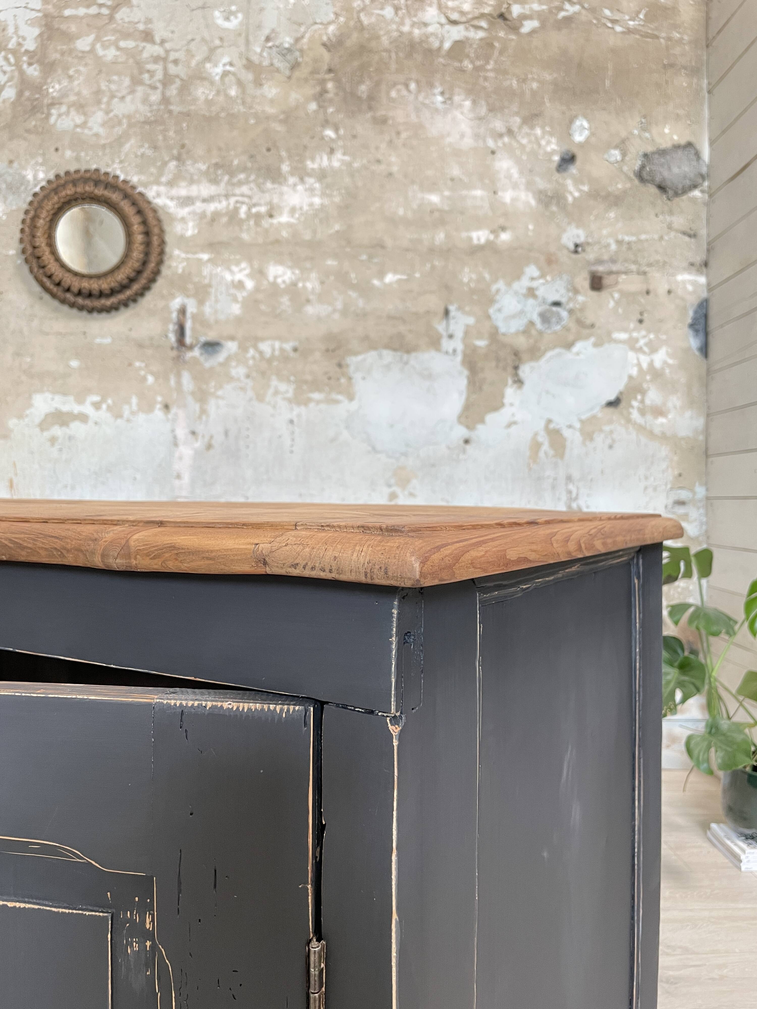 Craft furniture in patinated fir, circa 1950.
