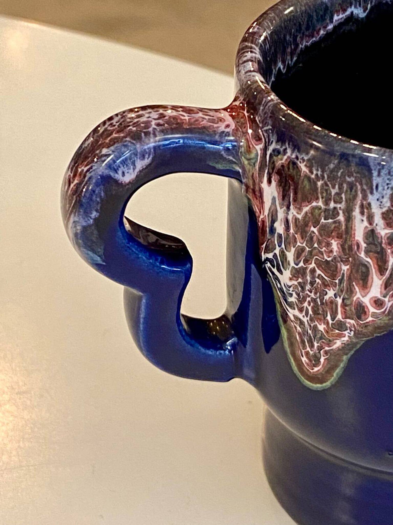 Pot à lait Vallauris bleu