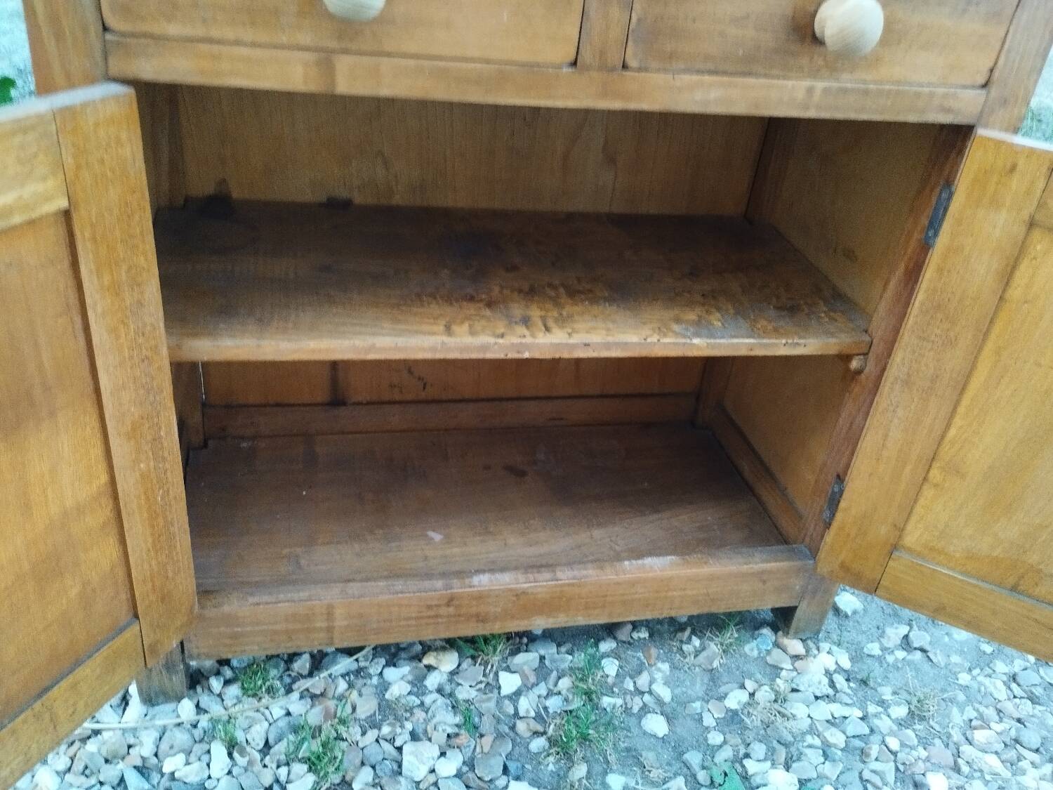 Petit buffet meuble de cuisine d'appoint ancien vintage