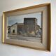 Huile sur toile vintage signée moderniste Gustav Adolf Johansson années 1960