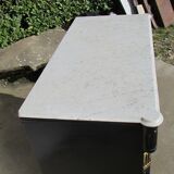 Napoleon III chest of drawers in blackened wood