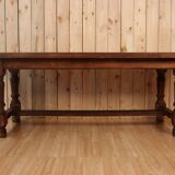 Grande table de ferme en chêne style monastère