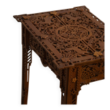Console / Carved Side Table in Chippendale Style from the 20th Century with Storage