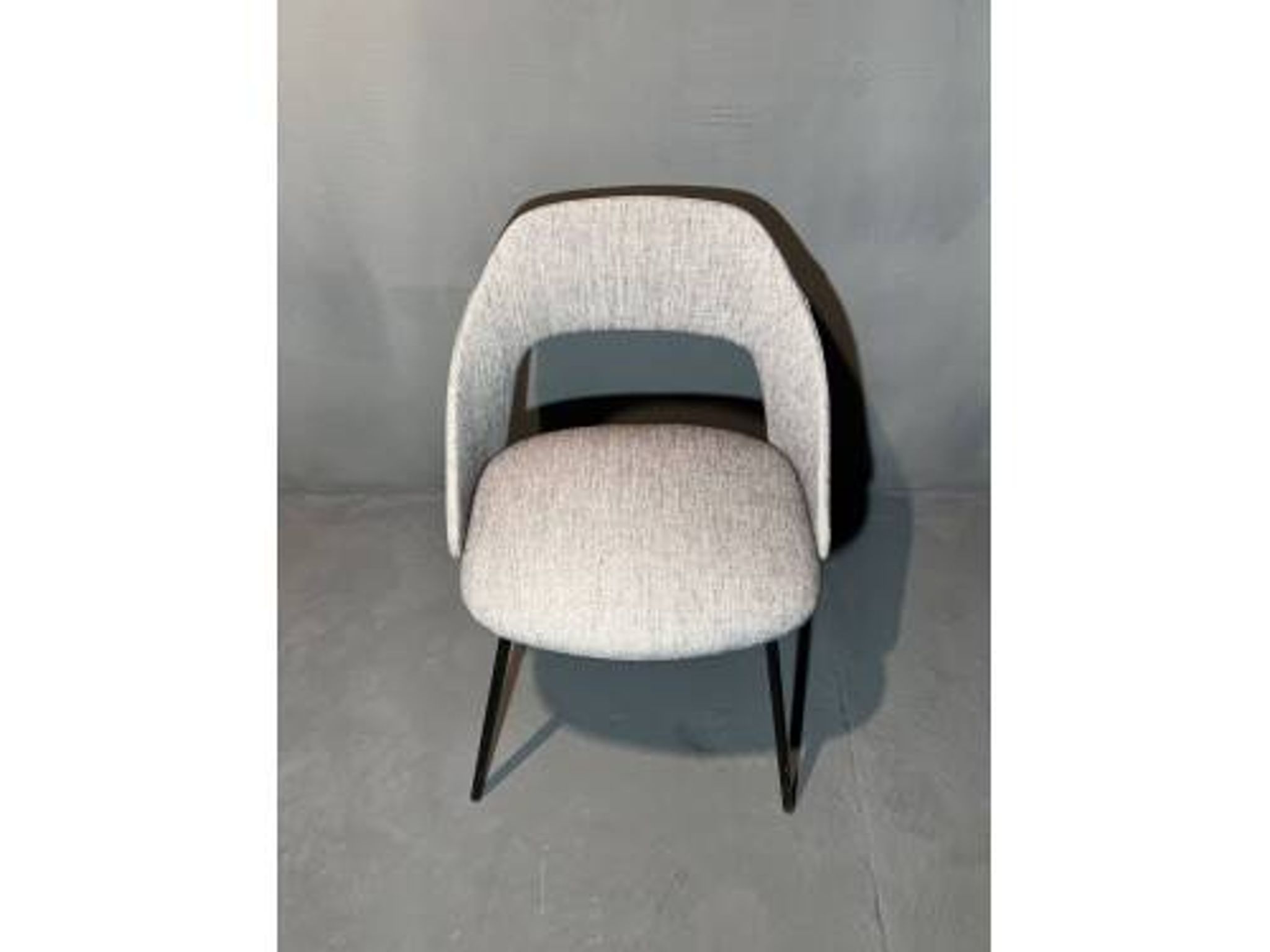 Pair of barrel chairs from the 1950s, in the style of Pierre Guariche.
