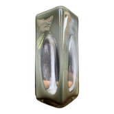Space Age vase in double-layered smoked and white glass.