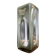 Space Age vase in double-layered smoked and white glass.