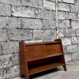 Oak shelf 1950 French modernist